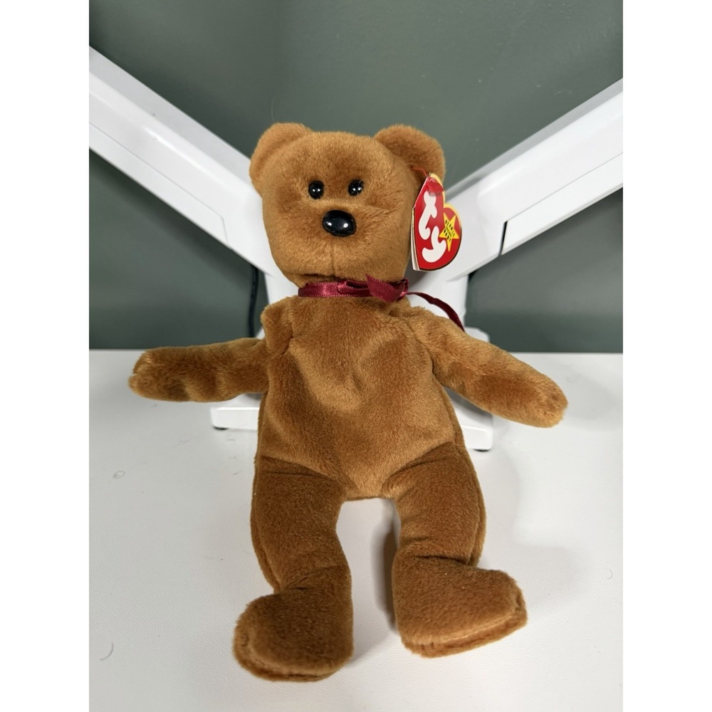 TY Beanie Baby Teddy Bear – 1993 Retired Plush – NWT Vintage Collectible